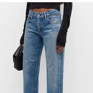 Moussy Vintage Cheval Straight Low Rise Jeans. Size 28